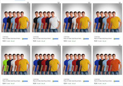 Pack of 5 Conteno Men's T-Shirts @ ₹299