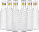 Pack of 6 Crystal Clear Water Bottle for Fridge...