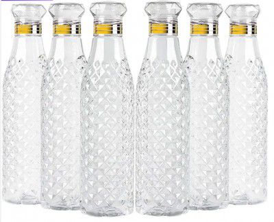 Pack of 6 Crystal Clear Water Bottle