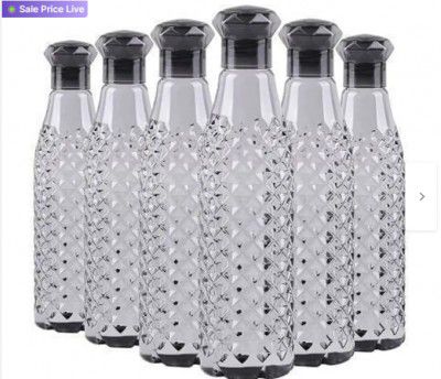 Pack of 6 Crystal Clear Water Bottle