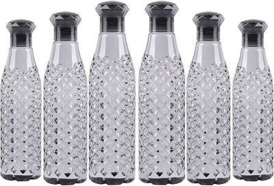 Pack of 6 Crystal Clear Water Bottle Set of 6 1 litre 1000 ml Bottle Plastic