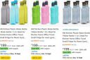 [ Pack Of 6 ] HW Kitchen Plastic 1L Water Bottle at ₹139 + Apply Coupon 30% OFF...