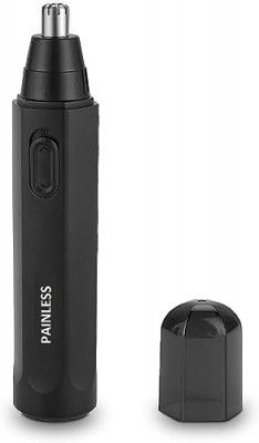 Painless Nose Hair Trimmer, Ear and Nose Hair Trimmer for Men Women Cordless Waterproof Nose Hair Remover (Black)