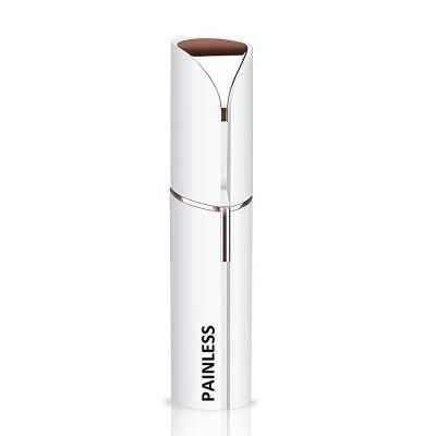 Painless Womens Portable Safe Battery Operated Electric face Trimmer for women Facial Hair Remover for women, Rose Gold Hair Removal Machine for women (Facial Trimmer), White (COMINHKPR135852)