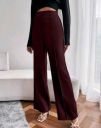 Paliwal Women Regular Fit Maroon Lycra Blend Trousers...