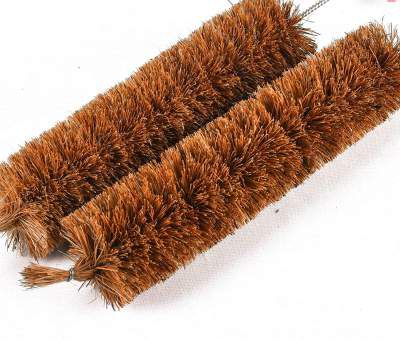 Palmera Coir Fibre Water Bottle Cleaning Brush (22 cm, Brown) (Pack of 2)