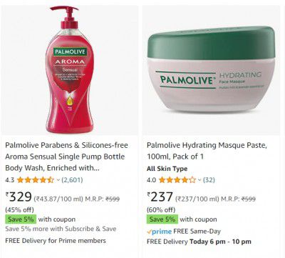 Palmolive Beauty & Personal Care Products at Minimum 40% off