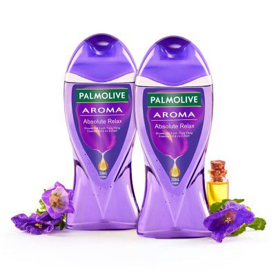 Palmolive Iris Flower & Ylang Ylang Essential Oil Aroma Absolute Relax Body Wash (Pack of 2 x 250ml)