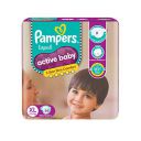 Pampers Active Baby Taped Diapers, Extra Large size diapers, (XL) 56 count, taped style custom fit...
