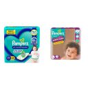 Pampers All round Protection Pants baby diapers (XXL) 42 Count & Active Baby Taped Diapers, Large size diapers, (L) 18 count...