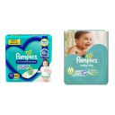 Pampers All round Protection Pants, Double Extra Large size baby diapers (XXL) 42 Count, Anti Rash diapers, Lotion with Aloe Vera & Pampers Taped Diapers Medium, (MD), 20 count...