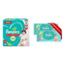 Pampers All round Protection Pants, Double Extra Large size baby diapers (XXL) 42 Count, Lotion with Aloe Vera & Pampers Baby Gentle Wet Wipes with Aloe Vera 144 Wipes...