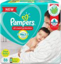 Pampers All round Protection Pants, Extra Small size baby diapers (NB/XS), 86 Count, Anti Rash Diapers, Lotion with Aloe Vera...