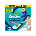 Pampers All round Protection Pants, Large size baby diapers (LG) 168 Count, Anti Rash diapers, Lotion with Aloe Vera...