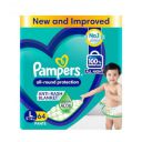 Pampers All round Protection Pants Style Baby Diapers, Large (L) Size, 64 Count, Anti Rash Blanket, Lotion with Aloe Vera, 9-14kg Diapers...