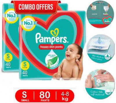 Pampers All-Round Protestation Anti-Rash Lotion With Aloe - S  (80 Pieces)