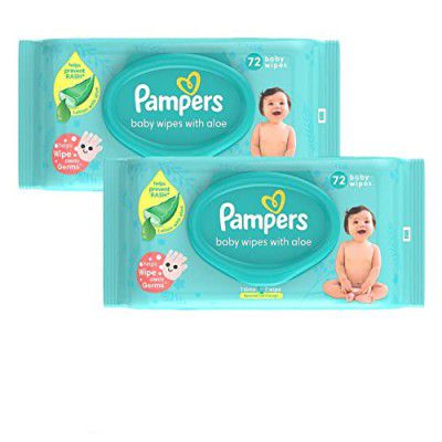 Pampers Baby Gentle Wet Wipes with Aloe Vera 144 Wipes