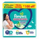 Pampers Complete Skin Comfort Pants, Anti-rash blanket, Lotion (NB/XS), 54 Count, Upto 5kg...