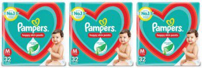 Pampers Happy Skin Pants Value Pack - M (96 Pieces)