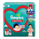 Pampers Happy Sleep Pant Style Baby Diapers, Large (L), 42 Count, 9-14 Kg Diapers...