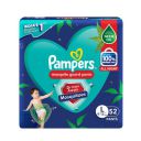 Pampers Mosquito Guard Pants – Large size baby diapers (L), 52 Count, India’s 1st Mosquito guard diapers, Contains Natural neem oil...