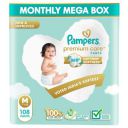 Pampers Premium Care Diaper | Pant Style Baby Diapers Medium Size, 108 Count  | (54 Count, Pack of 2)