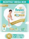 Pampers Premium Care Diaper Pants with 360 Cottony Softness - XL  (72 Pieces)...
