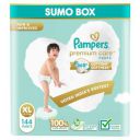 Pampers Premium Care Pant Style Baby Diapers, X-Large (XL size), 144 Count, 12-17kg, All-in-1 with 360 Cottony Softness Diapers...