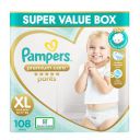 Pampers Premium Care Pants, Extra Large size baby Diapers, (XL) 108 Count Softest ever Pampers Pants,...