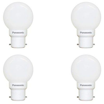 Panasonic 0.5 W B22 LED White Night Light Bulb, Pack of 4, (92853WH-pk4)