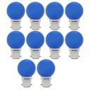 Panasonic 0.5 Watt Night Light Spherical LED Bulb Base B22 (Blue, Pack of 10)...