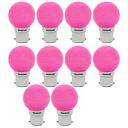 Panasonic 0.5 Watt Night Light Spherical LED Bulb Base B22 (Pink, Pack of 10)...