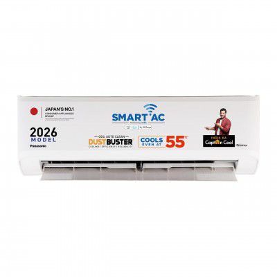 Panasonic 1.0 Ton 3 Star,Premium WiFi Inverter Split AC(DustBuster Tech,Matter Enabled, AI, Higher Airflow, Copper Cond.,8-1 Convertible, 2-Way,PM0.1 Filter,CS/CU-SU12BKY3W,White)