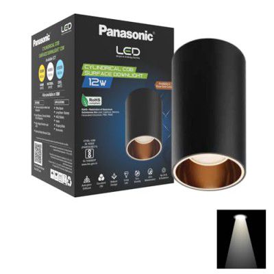 Panasonic 12W Cylindrical Surface Spot Light, Rose Gold Reflector, Ceiling Light (Natural White - PDSM02124)