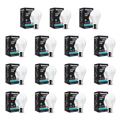 Panasonic 18 Watt LED Bulb, B22 Base 18W Bulb, 25000+ BH with 1 Year Warranty, 6500K Cool Day Bulb (Pack of 15)