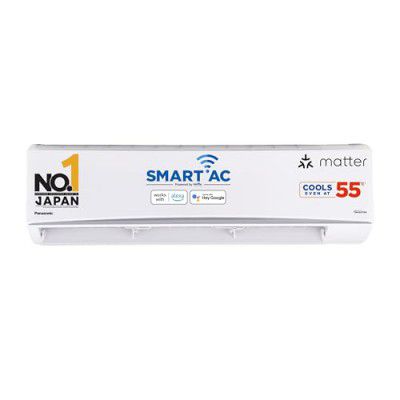 Panasonic 2.2 Ton 4 Star Premium Wi-Fi Inverter Smart Split AC(CS/CU-QU26BKYFM,2025 Model,White)