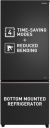 Panasonic 357 L Frost Free Double Door 2 Star Refrigerator (Black, NR-BK415BQKN)...