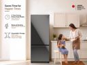 Panasonic 401 L Frost Free Double Door 2 Star Refrigerator (Black, NR-BK465BQKN)...