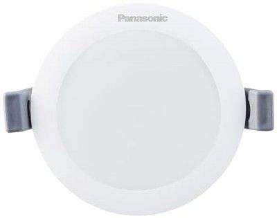 Panasonic 5 Watt LED Downlight, Round Downlight for Ceilign, Warm White Light with in-Built Driver on Board & 2 Years Warranty