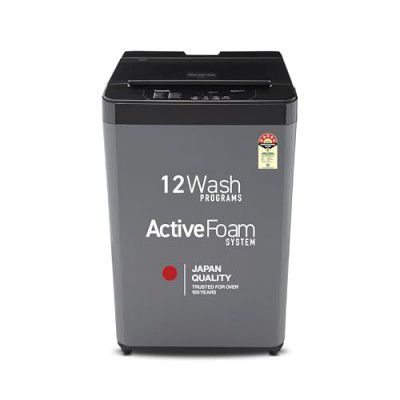 [2025 Model] Panasonic 6.5 Kg 5 Star Fully-Automatic Top Load Washing Machine (NA-F65LF4CRB, Charcoal Inox Grey)