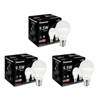 Panasonic 9.5 Watt Led Bulb with Surge Protection Upto 3.5Kv (Cool Day Light, Pack of 6)