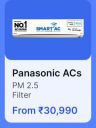 Panasonic ACs from Rs. 30990 in Flipkart Big Billion Days Sale....