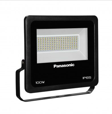 Panasonic Aluminium 100W LED Flood Light|IP65 & IK07 Waterproof Protection and Impact Proof Outdoor Light|440V High Voltage Protection|3000k Warm White (Pack of 1)