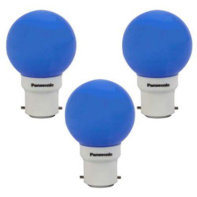 Panasonic B22 LED Blue Night Light Bulb (0.5 W, 92853BU-pk3) - Pack of 3