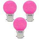Panasonic B22 LED Pink Night Light Bulb (0.5 W, 92853PN-pk3) - Pack of 3...