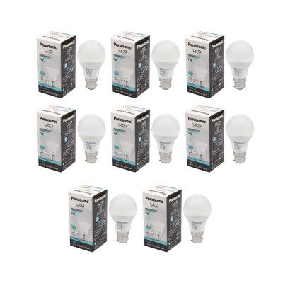 Panasonic Base B22 7-Watt LED Bulb (Cool Day Light, Pack of 8)