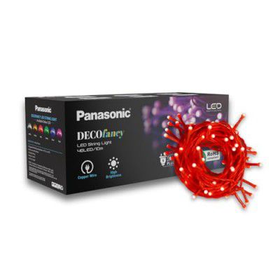 Panasonic Deco Fancy 10 Mtr LED String Light for Diwali, Decorative LED String Light (Red)