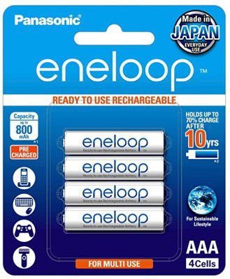 Panasonic eneloop AAA Rechargeable Battery, Pack of 4