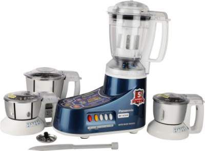 Panasonic MX-AC410 550 W Mixer Grinder (Blue, 4 Jars)