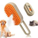 PANCA Pet Hair Brush for Dogs & Cats | Foldable Steamer Grooming Comb...